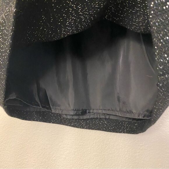 Gap Black Textured tweed lined A-Line Skirt with pockets Career office skirt 0 - Picture 5 of 11